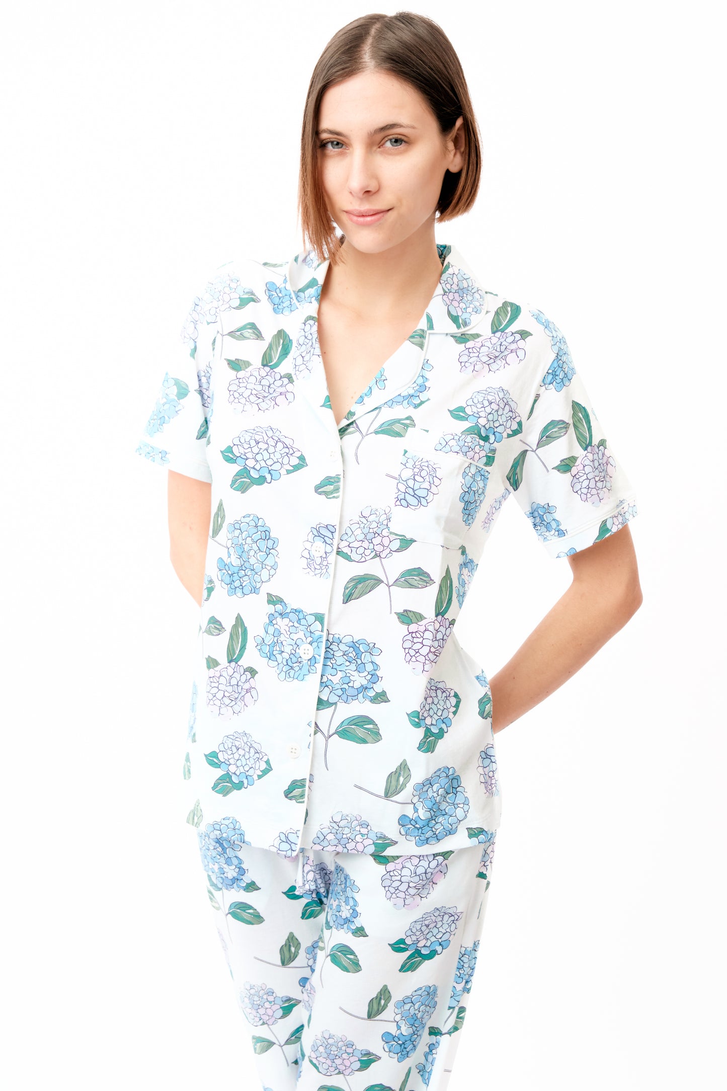 Relaxed Short/Long Set in Hydrangea