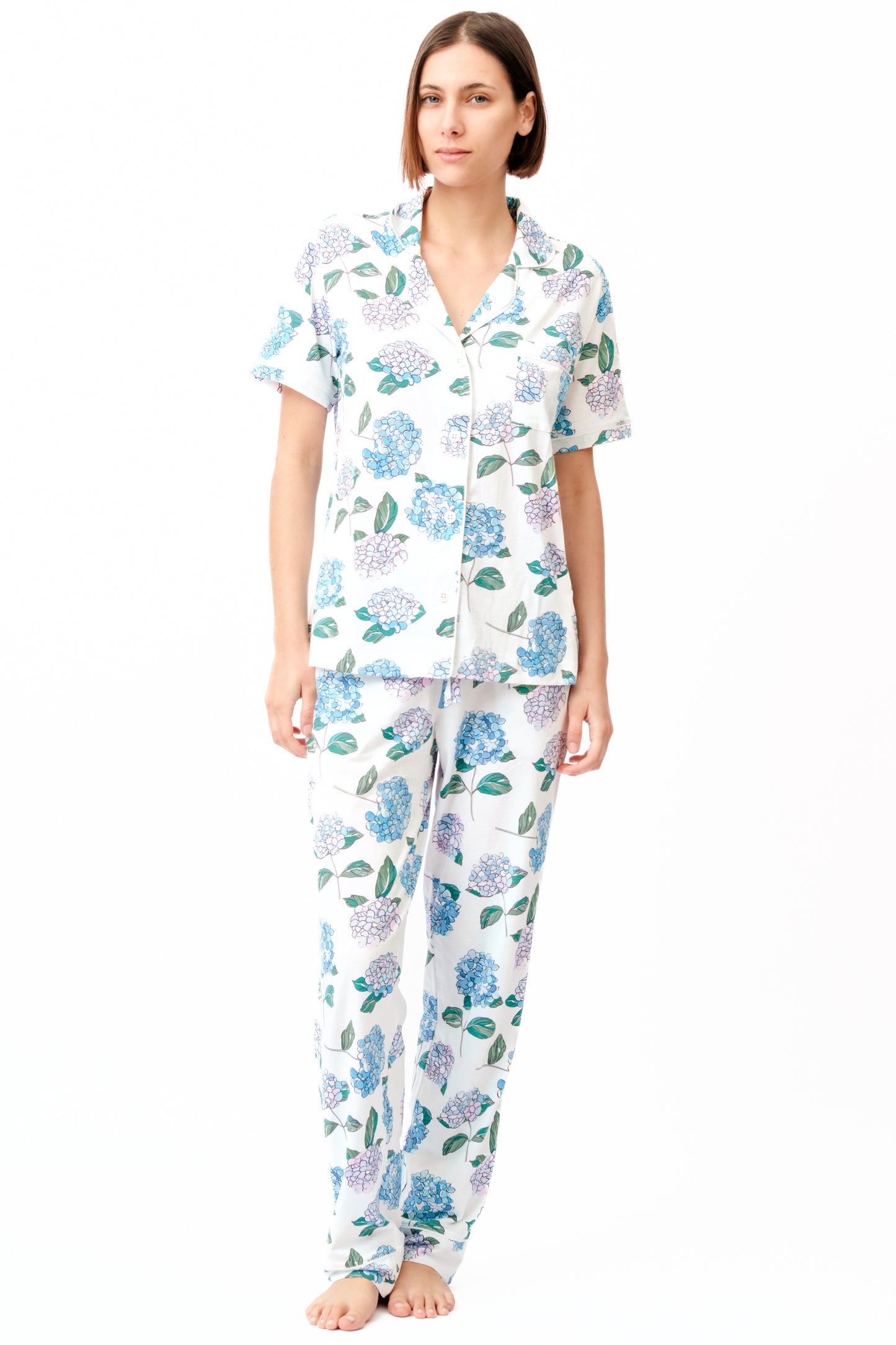Relaxed Short/Long Set in Hydrangea