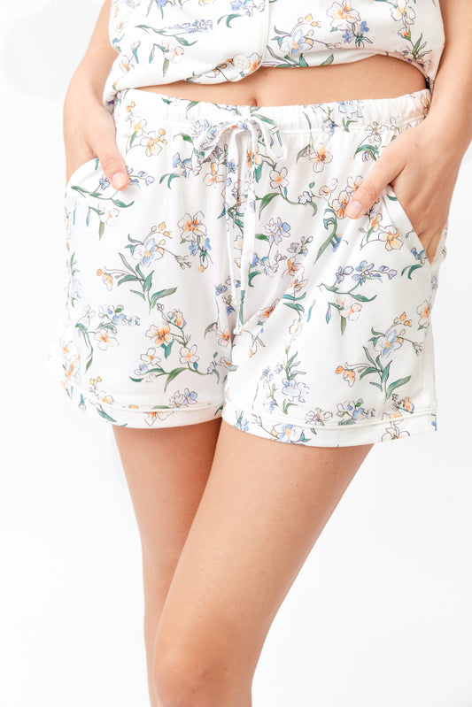 Relaxed Short Set in Jasmine