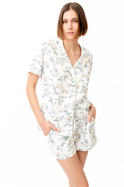 Relaxed Short Set in Jasmine