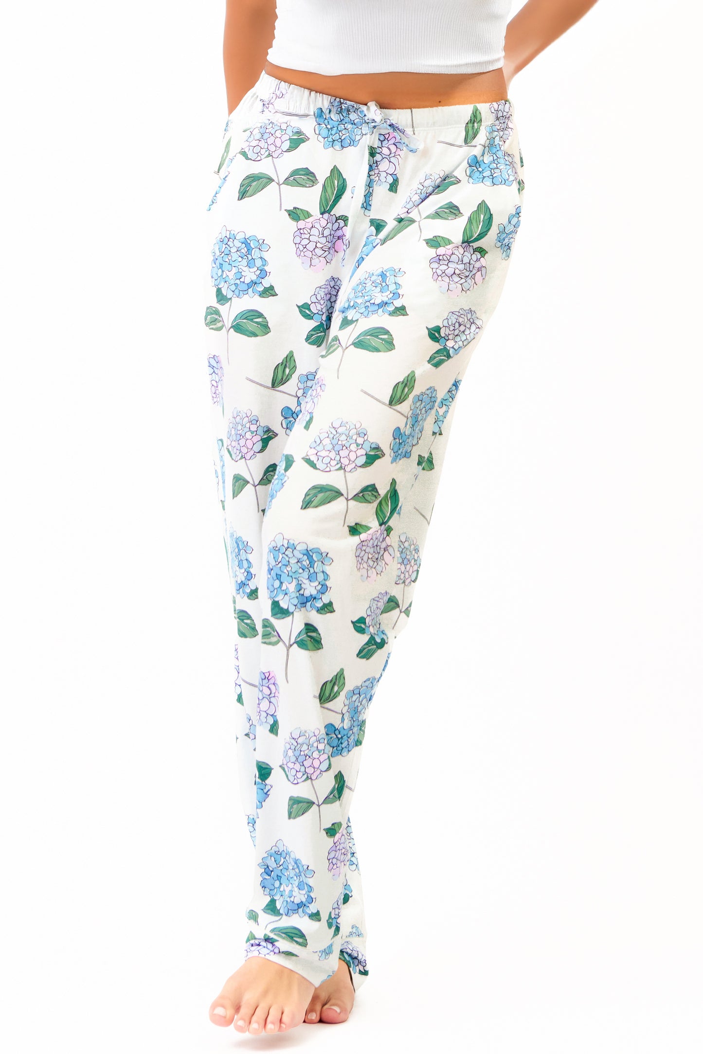 Relaxed Pants in Hydrangea