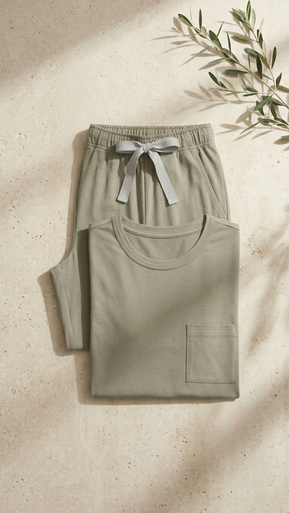 Pima Short/Long Aida Lounge Set in Sage