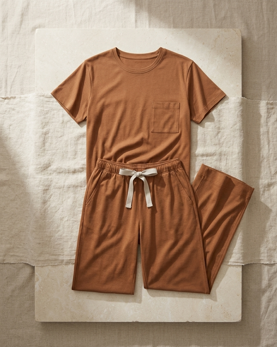 Pima Short/Long Aida Lounge Set in Almond