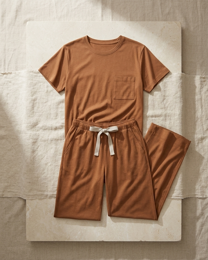 Pima Short/Long Aida Lounge Set in Almond