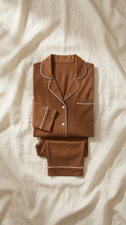 Relaxed Long Set in Almond