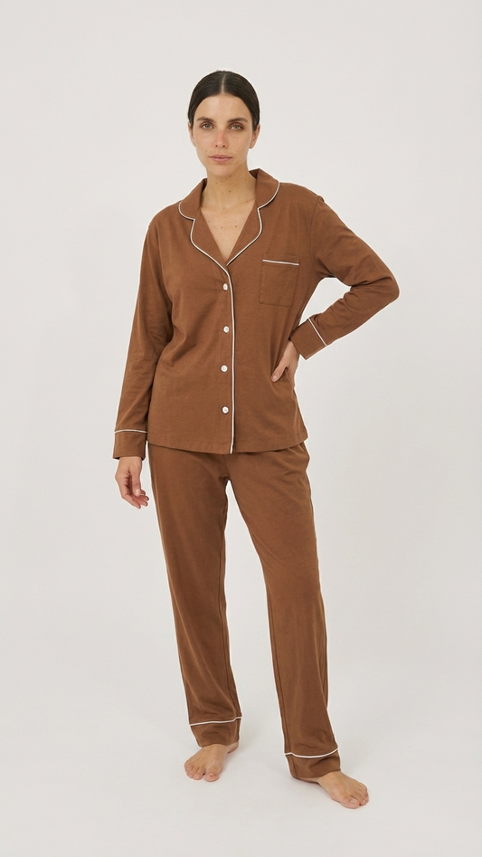 Relaxed Long Set in Almond