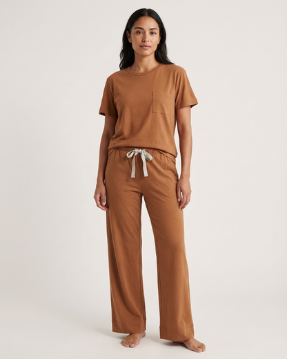 Pima Short/Long Aida Lounge Set in Almond