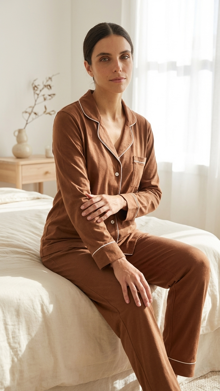 Relaxed Long Set in Almond