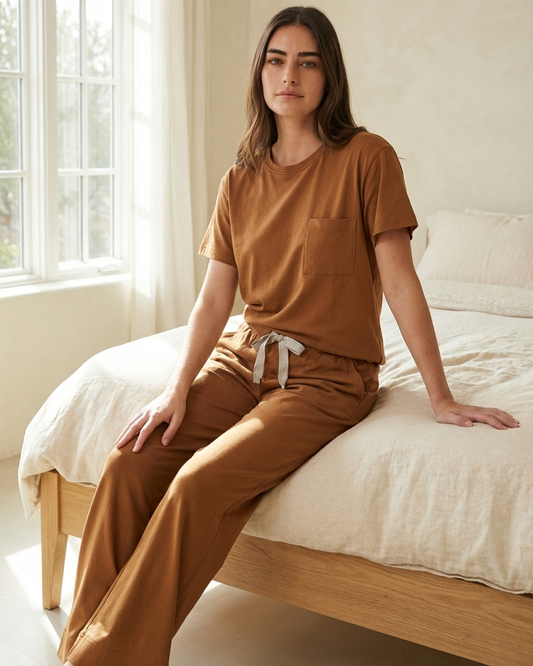 Pima Short/Long Aida Lounge Set in Almond