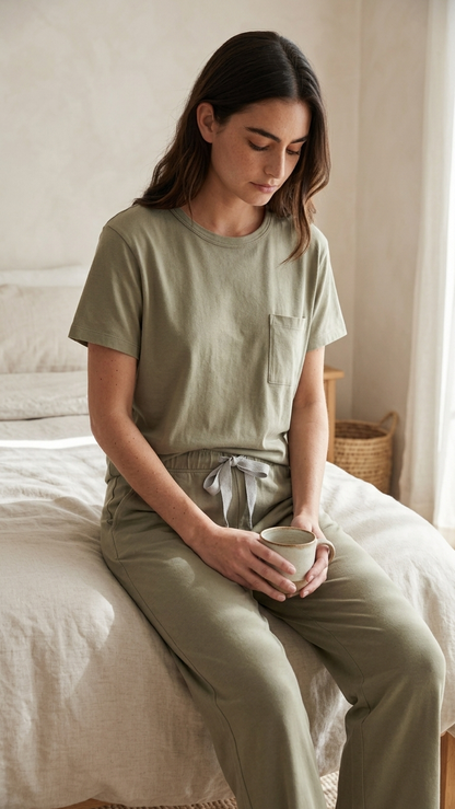 Pima Short/Long Aida Lounge Set in Sage