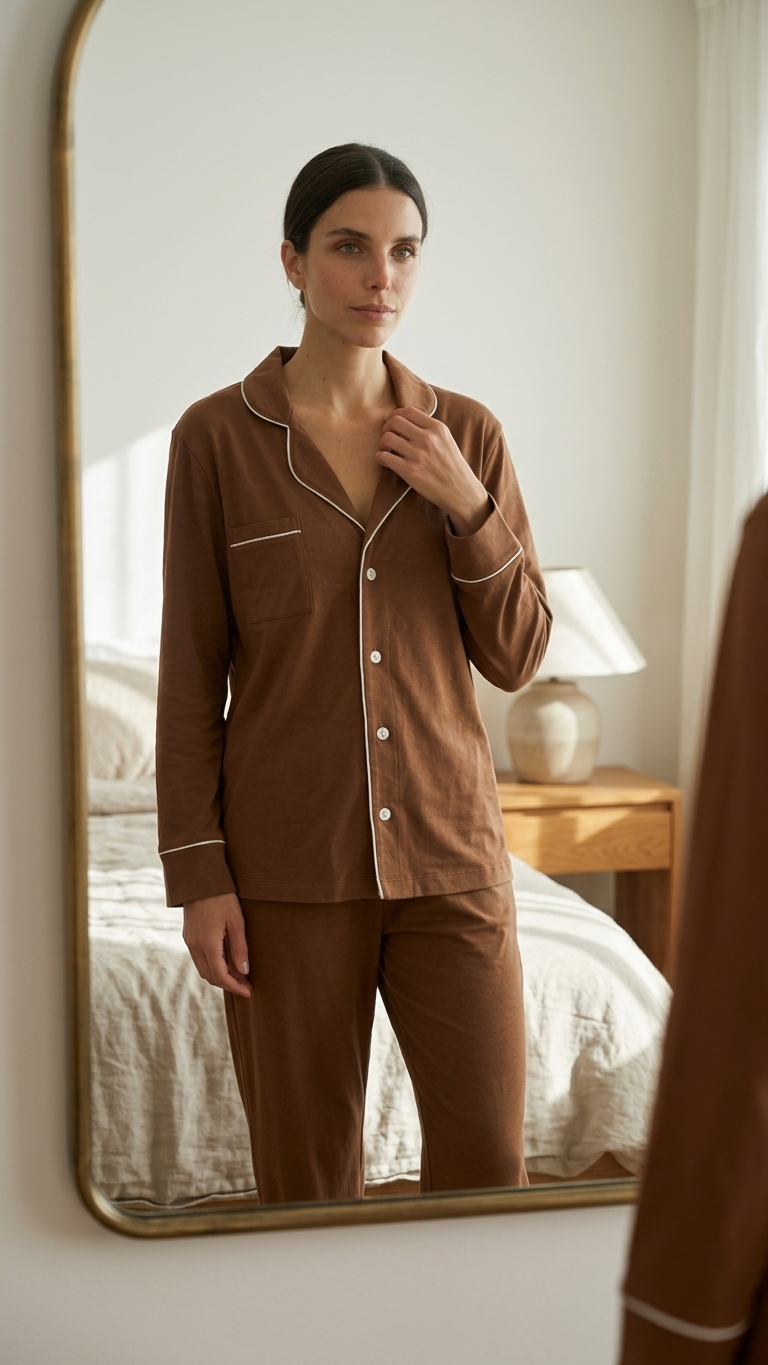 Relaxed Long Set in Almond